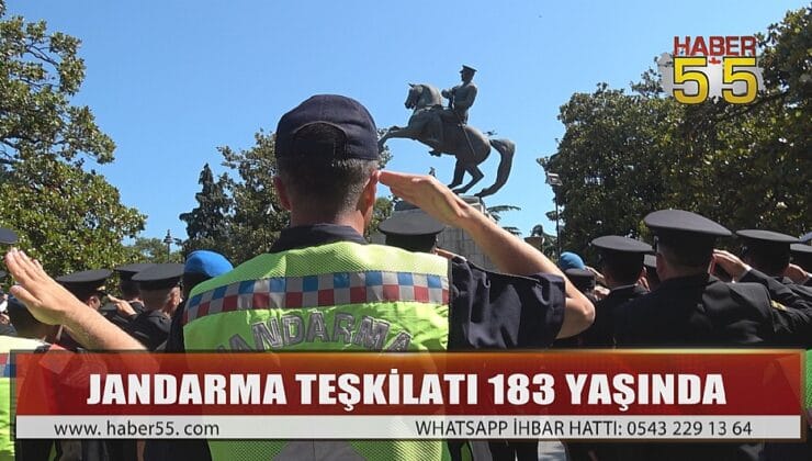 SAMSUN’DA JANDARMANIN 183. KURULUŞ YILDÖNÜMÜNDE ANIT’A ÇELENK SUNULDU