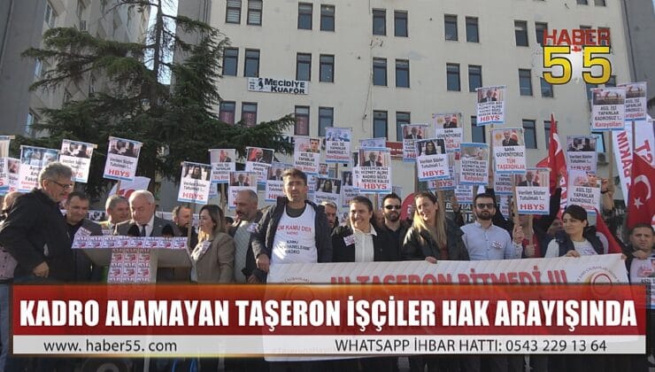 TAŞERON İŞÇİLER 5 YILDIR SESLERİNİ DUYURMAYA ÇALIŞIYOR