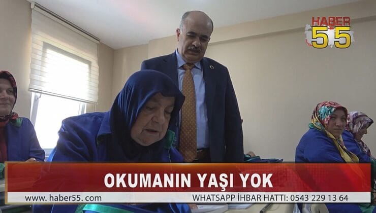 SAMSUN’DA YAŞLARI 40-63 ARASINDA DEĞİŞEN KADINLAR OKUMA-YAZMA ÖĞRENDİ