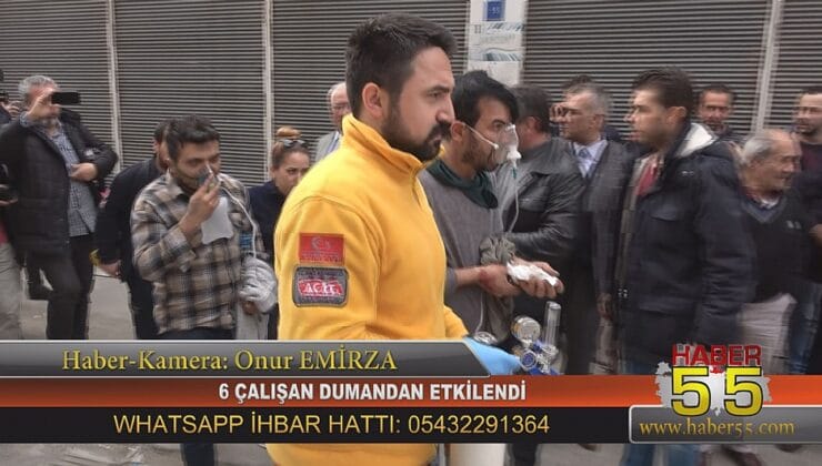 SAMSUN’DA YANGIN! 6 KİŞİ HASTANEDE!