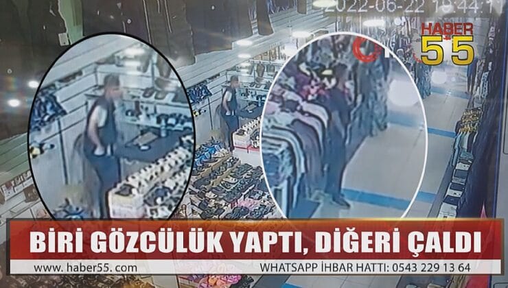 SAMSUN’DA PARA HIRSIZLIĞI KAMERADA