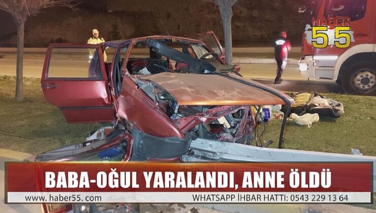 SAMSUN’DA SAMANLIKLARINA HIRSIZ GİREN AİLE YOLDA KAZA YAPTI
