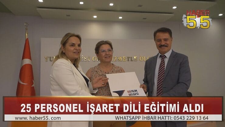 ATAKUM BELEDİYESİ’NDE PERSONELE İŞARET DİLİ EĞİTİMİ