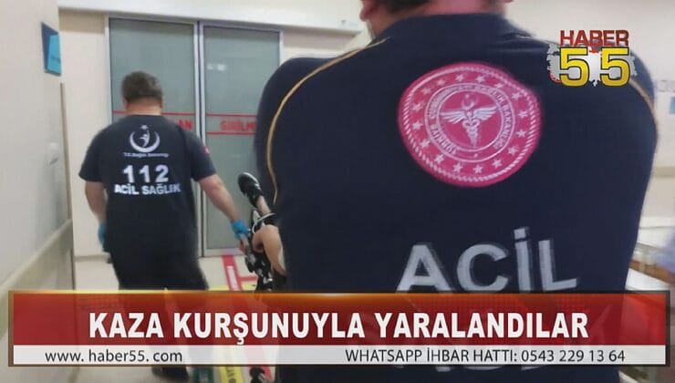 SAMSUN’DA 3 GENÇ VE BİR UZMAN ÇAVUŞ KAZARA YARALANDILAR