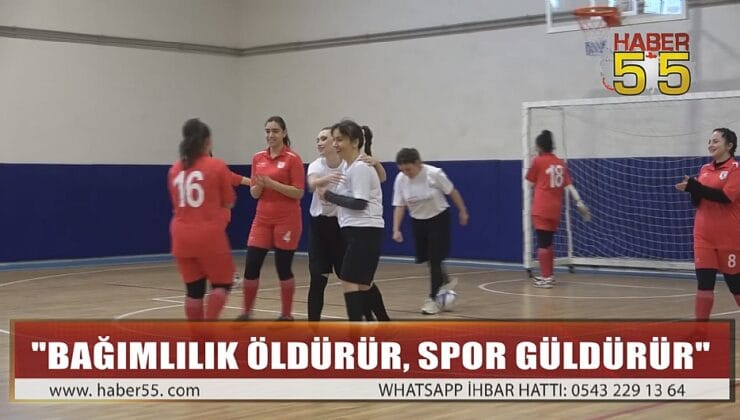 SAMSUN’DA KADIN ÖĞRETMEN VE ÖĞRENCİLER MAÇ YAPTI