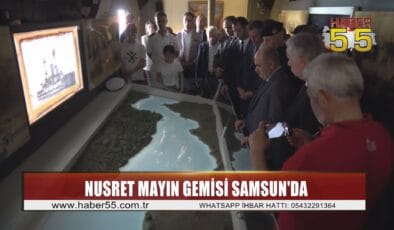 Nusret Mayın Gemisi müzesine Samsun’da yoğun ilgi