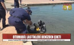 Samsun’da dalgıçlar denizde dip temizliği yaptı