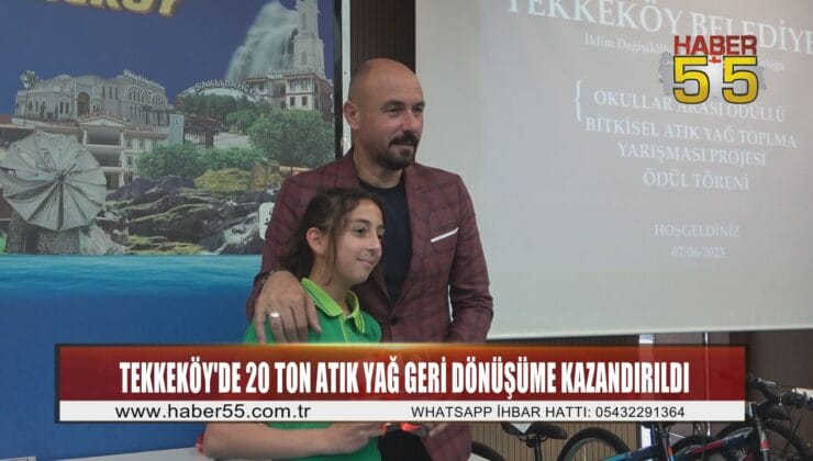 Tekkeköy’de Okullararası Atık Yağ Toplama Kampanyası