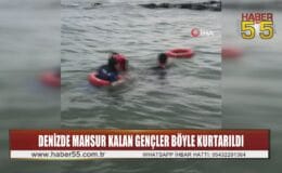 Samsun’da denize açılan 3 genç dalganın etkisiyle geri dönemedi