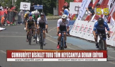 100. Yıl Cumhuriyet Bisiklet Turu´nun üçüncü etabı tamamlandı