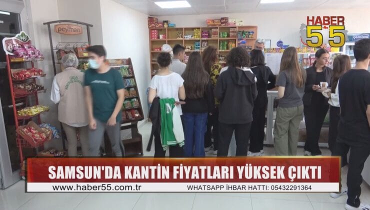 Samsun’da okul kantini denetimi