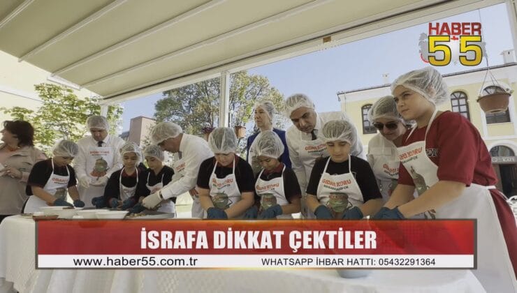 Samsun’da çocuklar artık ekmek ve keklerden çikolata topu yaptı