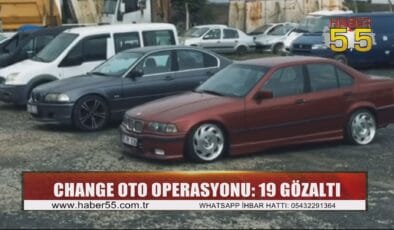 Oto hırsızlığına yönelik Samsun merkezli operasyon
