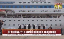 Dev kruvaziyer bin 303 turist ve mürettebat ile yıllar sonra Samsun’a demirledi