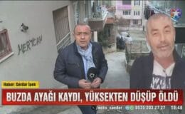 Samsun’da buzda ayağı kayan adam, yüksekten düşüp öldü