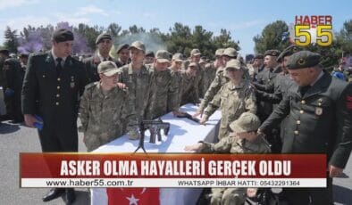 105 engelli vatandaş temsili askerlik uygulamasıyla bir günlüğüne asker oldu