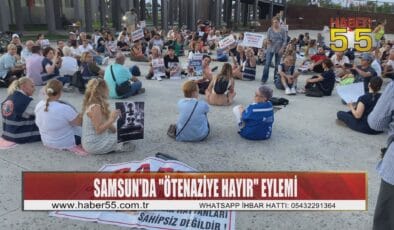 Samsunlu hayvanseverler oturma eylemi yaptı