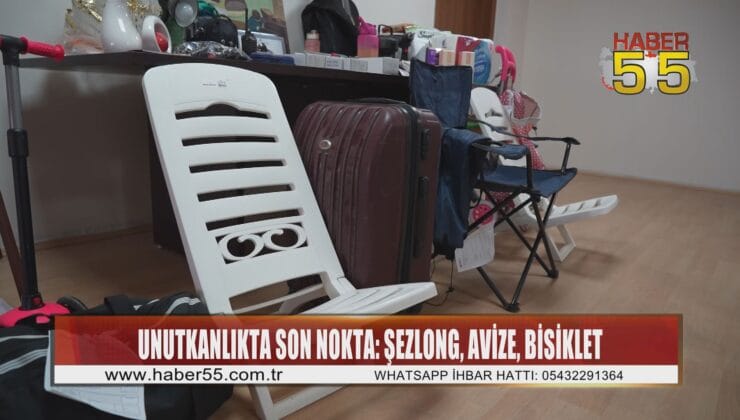 Samsun’da tramvaylarda unutulan eşyalar gülümsetiyor