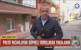 Polisi bıçaklayan şüpheli vurularak yakalandı