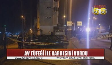 Tartıştığı kardeşini av tüfeğiyle bacağından vurdu