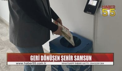 ”Geri Dönüşen Şehir Samsun” projesine İlkadım Belediyesi’nden büyük destek