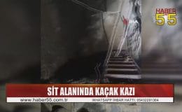 Samsun’da sit alanında kaçak kazı yaparken yakaladılar