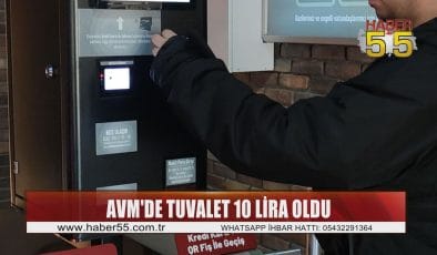 Avm’de tuvalet 10 lira olunca vatandaşlar çevredeki lokantalara gitmeye başladı