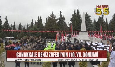 Samsun’da Çanakkale Deniz Zaferi kutlandı, şehitler dualarla yad edildi