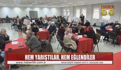 Huzurevi sakinleri bilgi yarışmasında kıyasıya mücadele etti