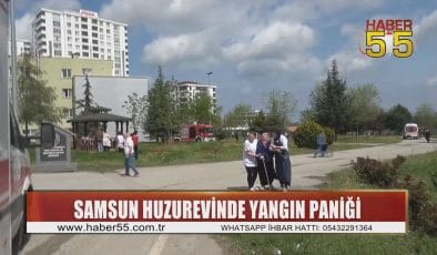 Atakum Huzurevinde yangın çıktı, yaşlılar tahliye edildi