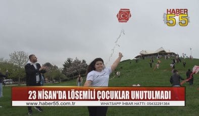 Samsun’da uçurtma şenliğinde çocuklar doyasıya eğlendi