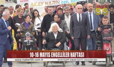 Engelliler Haftası kapsamında Samsun’da ”Farkındalık Yürüyüşü”