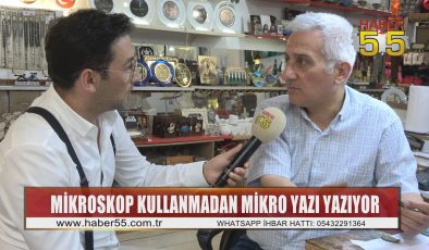 Mikroskop olmadan yazılan isimler, dualar ve semboller…