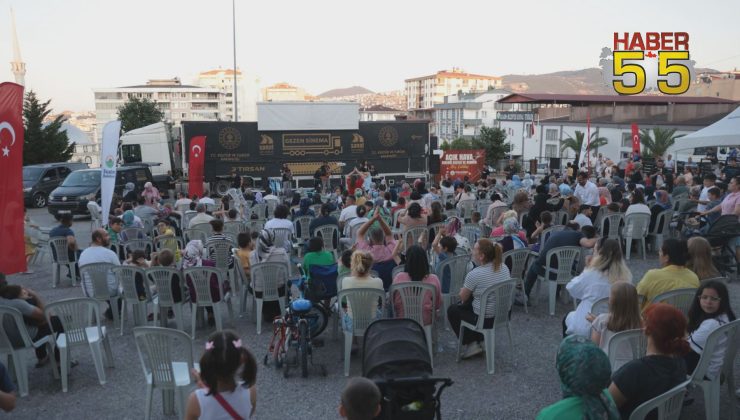 İlkadım’da açık hava sinema gecesine yoğun ilgi