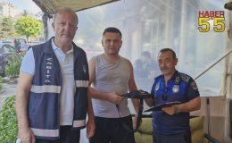 İlkadım zabıtasından örnek davranış