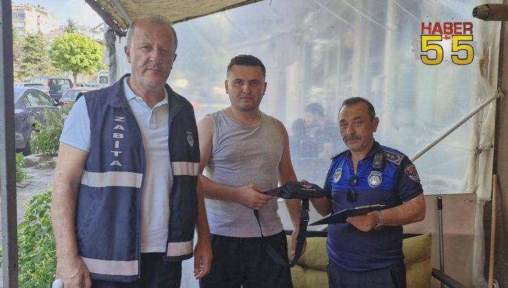 İlkadım zabıtasından örnek davranış