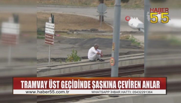 Samsun’da rayların üzerinde müzik keyfi: Tramvay durmak zorunda kaldı