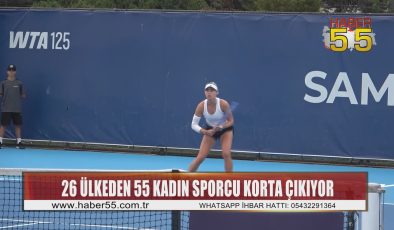 Samsun’da Uluslararası WTA 125 Tenis Turnuvası Başladı