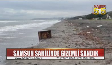 Samsun Sahilinde Bulunan Rusça Yazılı Sandık İnceleme Altında