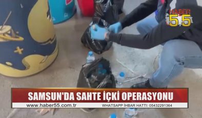 Samsun’da Sahte İçki Baskını: 47 Şişe ve 40 Litre Etil Alkol Ele Geçirildi