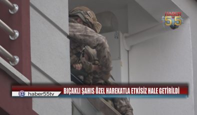 İntihara Teşebbüs Eden Şahsa Özel Harekat Müdahalesi Kamerada