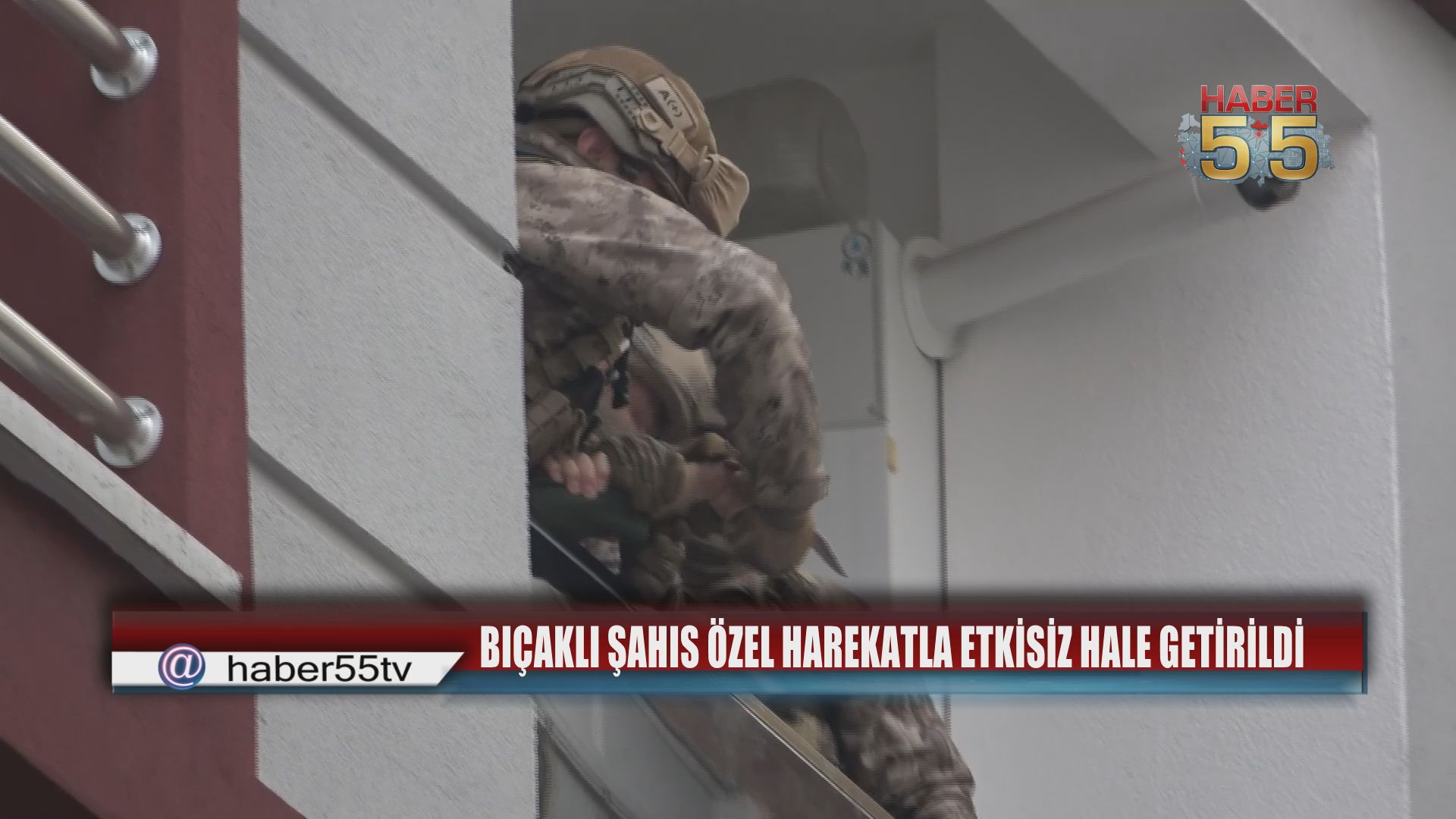 İntihara Teşebbüs Eden Şahsa Özel Harekat Müdahalesi Kamerada