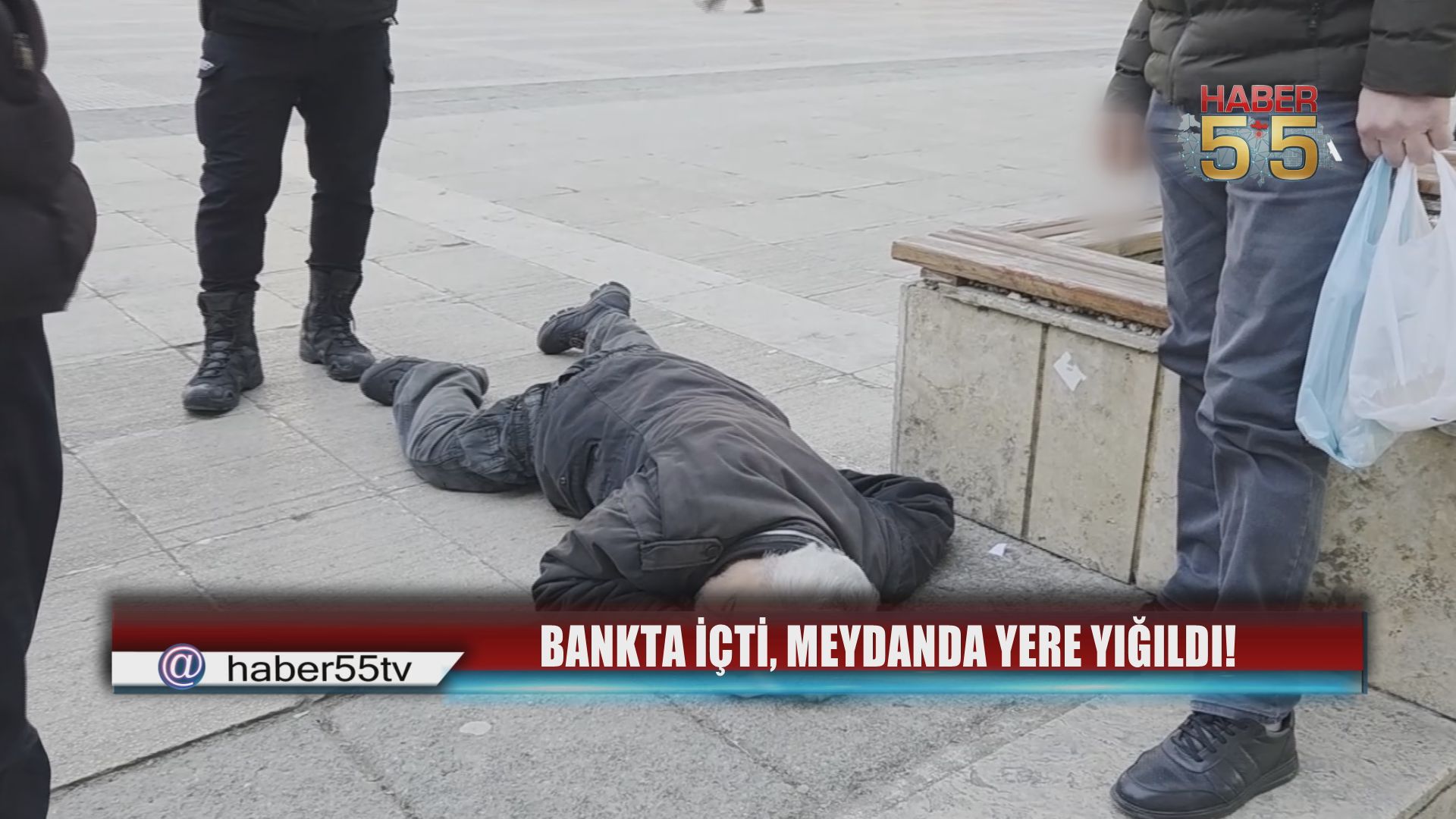 Meydan Ortasında Baygınlık Geçirdi, Yaralı Halde Hastaneye Kaldırıldı