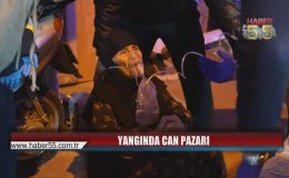 Samsun’da 3 Katlı Binada Yangın Paniği! 8 Kişi Dumandan Etkilendi