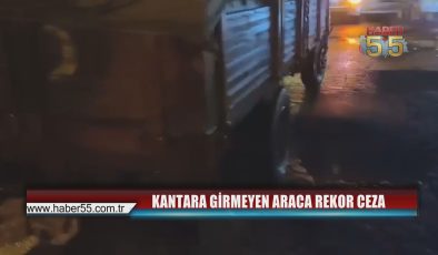 Samsun’da Plakası Kapalı ve Kantara Girmeyen Araca 99 Bin TL Ceza
