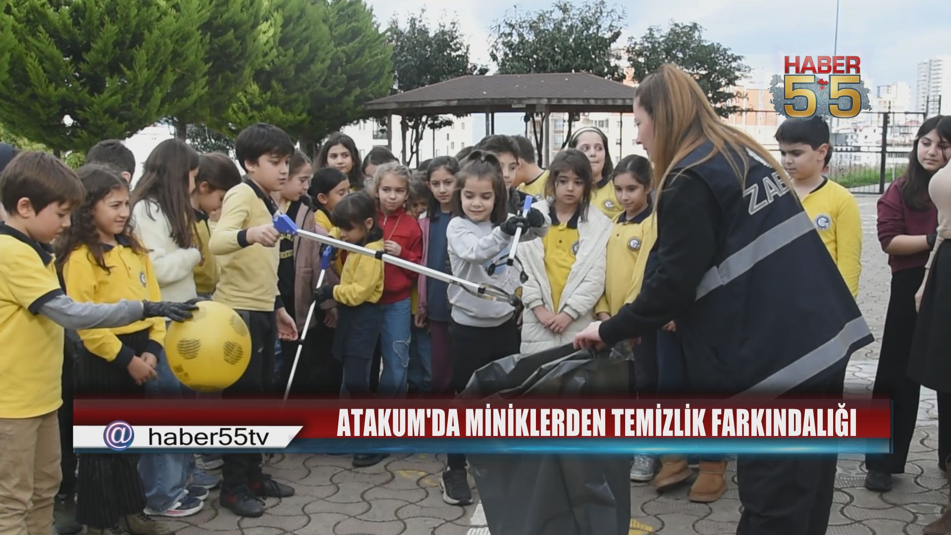 Atakum’da Ataçocuklu miniklerinden örnek çevre etkinliği