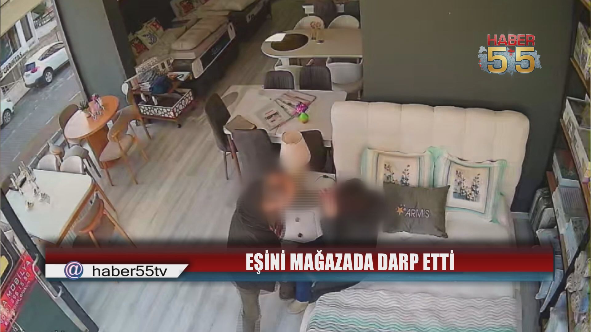 Samsun’da Kadına Şiddet: Mobilya Mağazasındaki Saldırı Kamerada