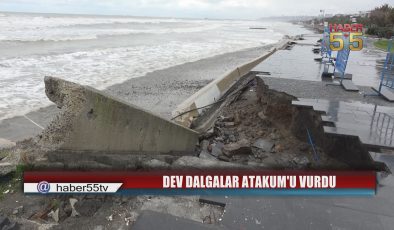 Karadeniz Kabardı, Atakum Sahilinde Büyük Tahribat