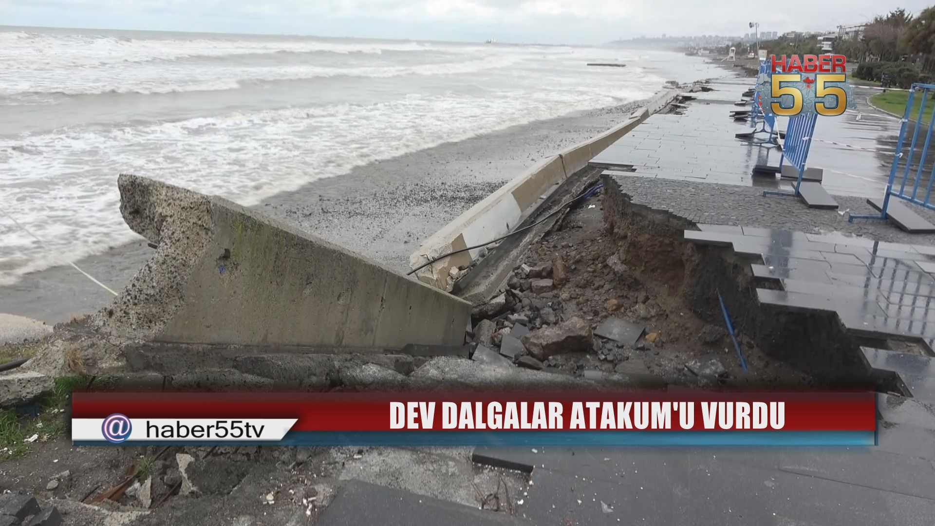 Karadeniz Kabardı, Atakum Sahilinde Büyük Tahribat