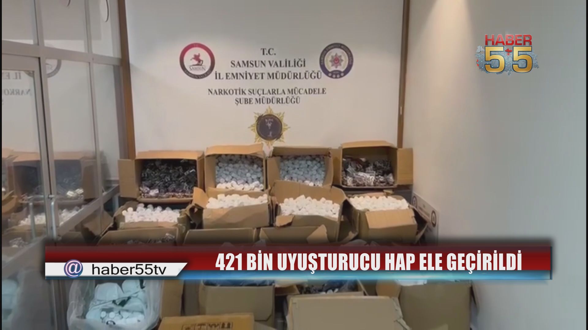 Samsun’da dev narkotik operasyonu: 421 bin hap, 2  gözaltı